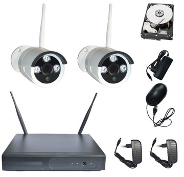 ZESTAW monitoring WIFI 2 kamery FULL HD dysk 3 TB