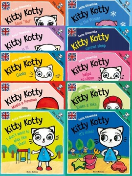 KITTY KOTTY KICIA KOCIA 10 KSIĄŻECZEK PO ANGIELSKU
