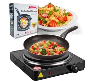 Kuchenka przenośna elektryczna MPM BKE-01 1200W ceramiczna