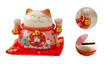 SKARBONKA KOT SZCZĘŚCIA MANEKI-NEKO CHIŃSKI KOTEK