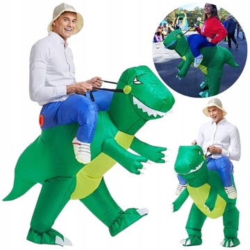 STRÓJ KARNAWAŁOWY DMUCHANY DINOZAUR HALLOWEEN