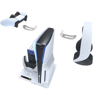 Многофункциональная охлаждающая подставка для консоли PS5 Slim Disc/Digital