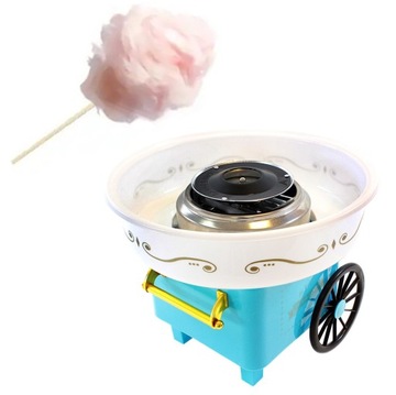 WATA CUKROWA MASZYNA DO WATY CUKROWEJ DOMOWA 500W ZESTAW ŁYŻECZKA AG137C