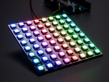 Программируемый модуль 64 светодиодов RGB SMD 5050 WS2812B
