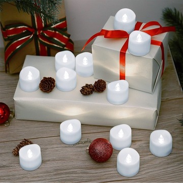 12 светодиодных вставок GRANK для подсвечников TEALIGHT