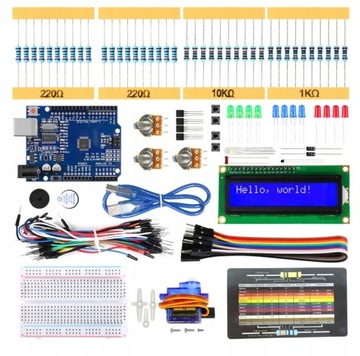 ZESTAW STARTOWY DO NAUKI PROGRAMOWANIA DO ARDUINO DLA POCZĄTKUJĄCYCH XL