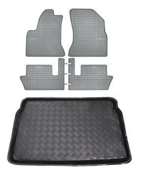 Dywaniki popiel + mata bagażnika Citroen C4 Picasso 5 siedzeń, 2006-2013