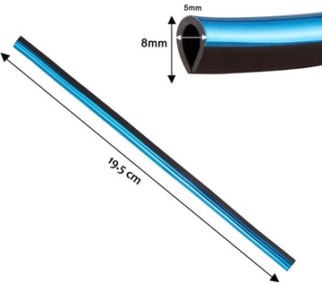 ДЕКОРАТИВНЫЕ ПОЛОСКИ НАПРЕСОВАННЫЕ на дефлектор автомобиля, 10 шт.