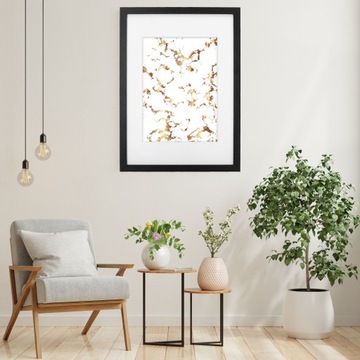 Ramka 40x50 czarna z passe-partout na zdjęcia 30x40 ramki efekt 3D