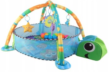 Большой мягкий интерактивный обучающий коврик «Черепаха»