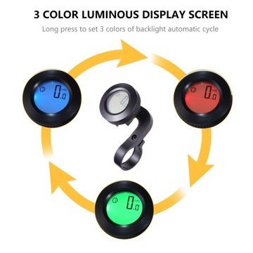 ВЕЛОСИПЕДНЫЙ СЧЕТЧИК СПИДОМЕТР КРУГЛЫЙ ВЕЛОСИПЕД БЕСПРОВОДНОЙ