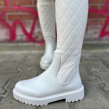 Высокие сапоги премиум-класса - UNISA OFF WHITE 38