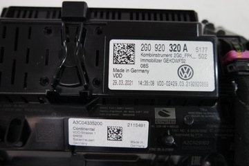 VW POLO TAIGO VIRTUAL COCKPIT BUDÍK PŘÍSTROJOVÁ DESKA 2G0920320