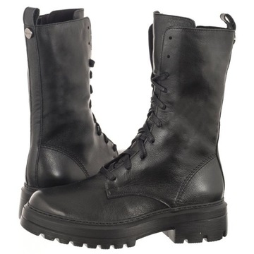 Buty Damskie Glany Workery Ryłko Czarne 2XUM9_X_