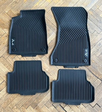 Audi A4 B9 8W (2015-2024) Oryginalne Gumowe Dywaniki Maty (Komplet 4 szt.)