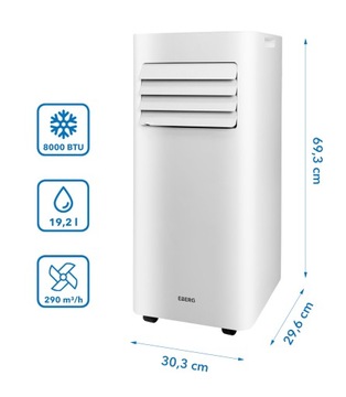 Портативный кондиционер EBERG RIO MINI 2,3 кВт WiFi SMART + прокладка ClimaLock