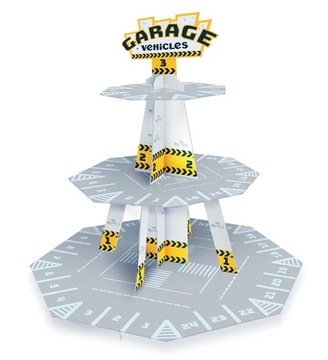 PATERA STOJAK BABECZKI MUFFINKI URODZINY AUTO AUTA