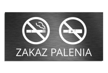 Tabliczka Zakaz Palenia samoprzylepna 10x20cm