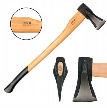 ТОПОР С КЛИНОМ 2КГ, РУЧКА HICKOR