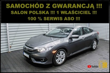 Honda Civic EXECUTIVE + Salon POLSKA + 100% Serwis