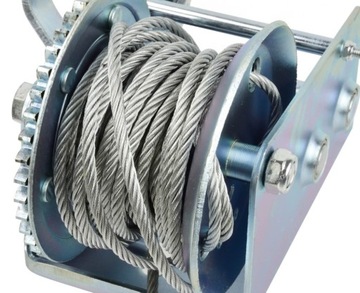 ЛЕБЕДКА СТАЛЬНАЯ ТРОСНАЯ ЛЕБЕДКА РУЧНАЯ РУЧКА 2500 ФУНТОВ