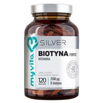 MyVita silver biotyna 2500 mcg forte 120 kapsułek