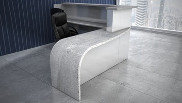 Nowoczesna Lada recepcyjna R44 250x150cm LED