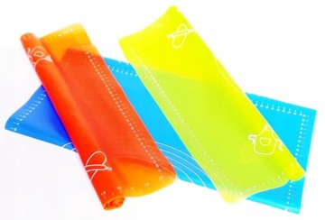 STOLNICA SILIKONOWA DUŻA MATA SKŁADANA ANTYPOŚLIZGOWA DO CIASTA 60 X 40 CM