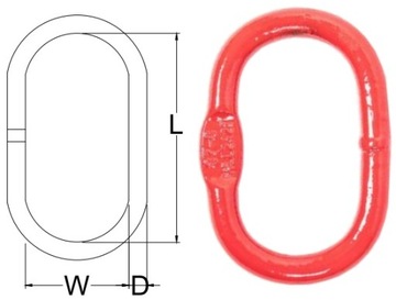 Основное звено - кольцо, размер 14, 1,6Т.