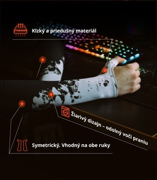 Rękawiczka dla graczy z otwartą rękawicą, kompres rękaw gamingowy Selerity S
