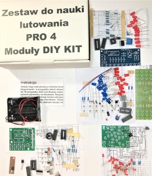 Учебный набор для профессионального пайки, 4 схемы DIY KIT