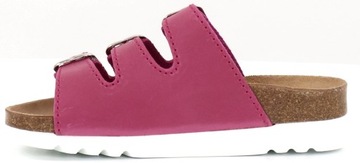 SCHOLL RIO WEDGE AD KLAPKI MEDYCZNE SKÓRZANE FUCHSIA r. 40