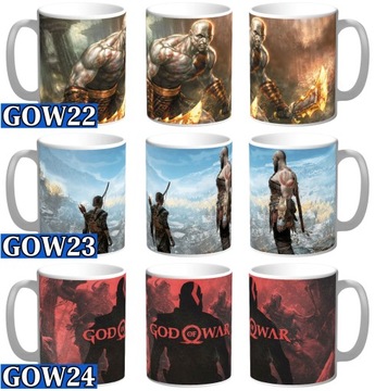 КРУЖКА GOD OF WAR Kratos + ИМЯ и БЕСПЛАТНЫЙ КАРТОН