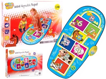 kolorowa muzyczna gra zręcznościowa DANCING ANIMAL PLAYMAT – gra w klasy