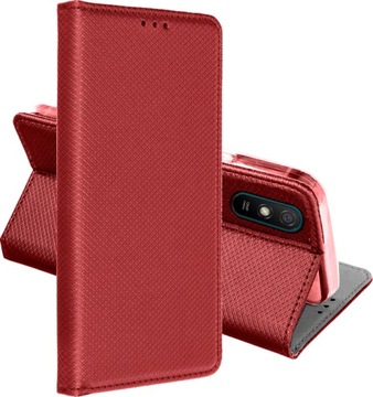 Etui Smart Magnet do Xiaomi Redmi 9A 9AT 9i +SZKŁO