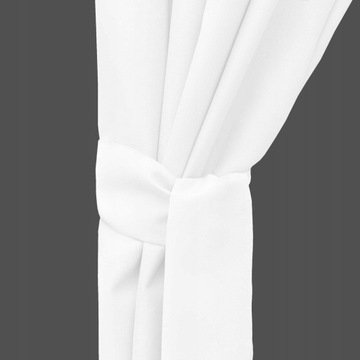 Zasłona ogrodowa wodoodporna 155x200 cm BIAŁA zasłony na taras altanę