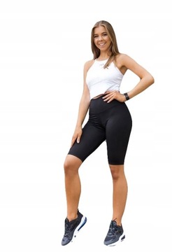 LEGGINSY Getry Fitness KOLARKI KRYJĄCE FIT S/M