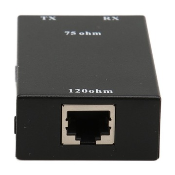 Распространение адаптера Ethernet от 75 Ом BNC до 12 Ом RJ45