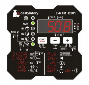 Regulator E-RTM D201 Sterownik Do Wędzarni, Suszarni 4.5 kW bez kabli