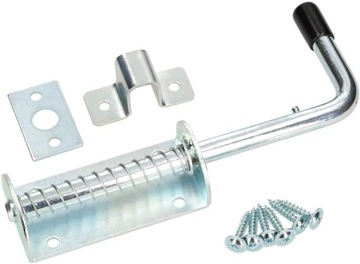 ZASUWA BRAMOWA GARAŻOWA RYGIEL SPRĘŻYNOWY 200 MM