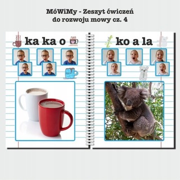 MÓWIMY Zeszyty ćwiczeń do ROZWOJU MOWY - ZESTAW CZĘŚCI 1 + 2 + 3 + 4