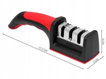 Точилка для кухонных ножей 3-в-1, трехфазный компактный точильный камень