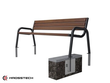ПРОМЫК II INOX СКАМЬЯ ПАРК ГОРОДСКОЙ САД 180