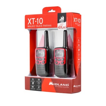 2 x Radiotelefony ręczne PMR Midland XT10