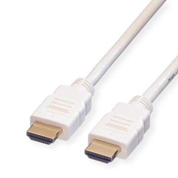 Kabel HDMI High Speed + Ethernet M/M biały 3m