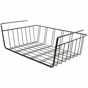 KOSZ PODWIESZANY METALOWY KOSZYK DODATKOWA PÓŁKA ORGANIZER METAL