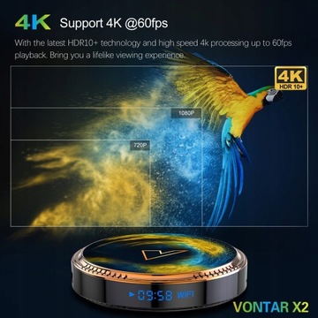 Смарт ТВ-приставка Android 11 Amlogic S905W2 2.4 5G Wi-Fi