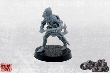 Knight Full Armour Two-handed Axe - Minifaktura - Druk 3D