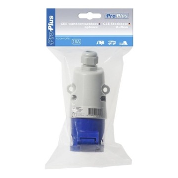 РОЗЕТКА ДЛЯ ПОВЕРХНОСТНОГО МОНТАЖА CEE NORMA IP44