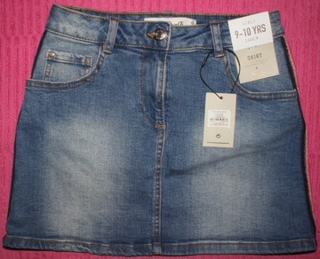 DENIM Co - SPÓDNICZKA JEANSOWA 140cm; 9-10L NOWA